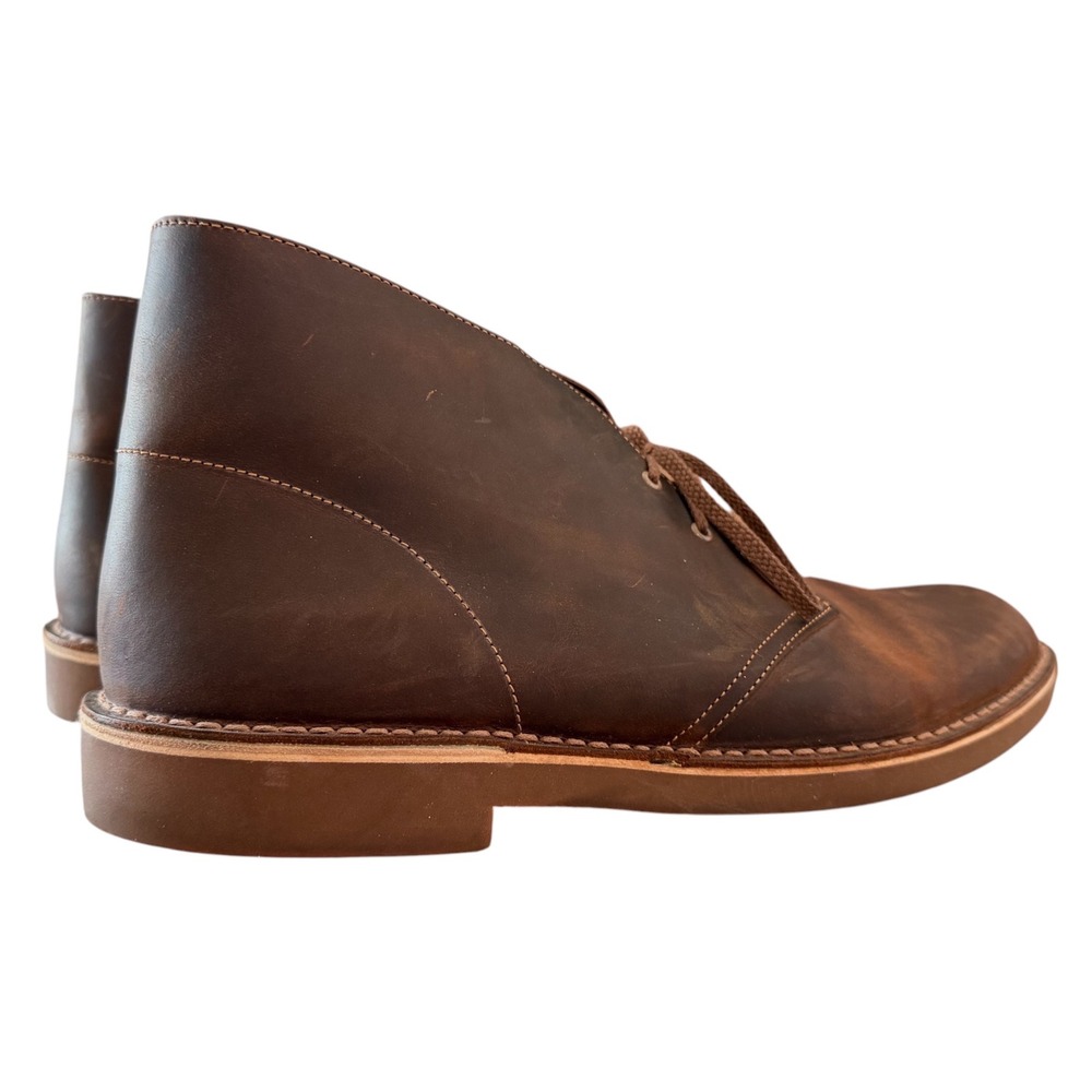Clarks Originals Desert Boot Mens 15 Beeswax Brown Leather Chukka Boots Ankle
